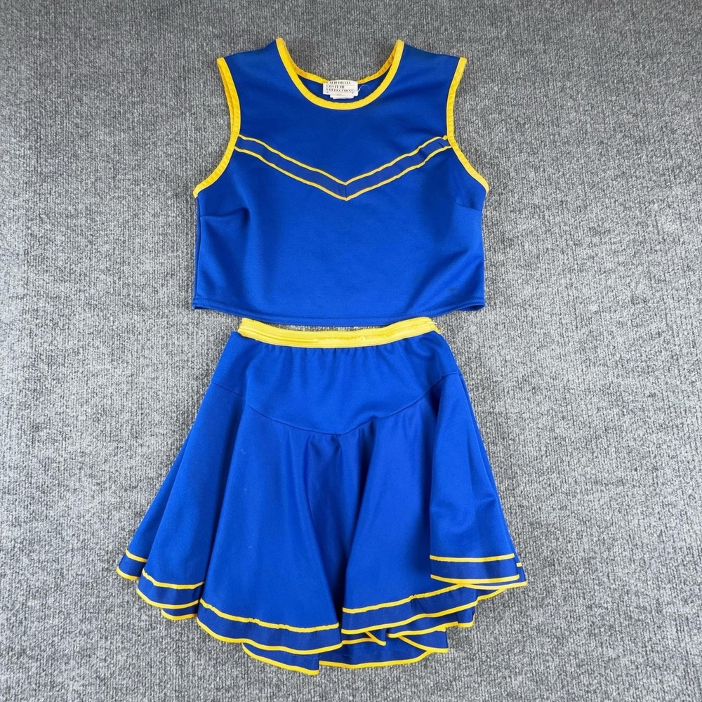 California Costume Collections Pep Squad Set Womens Medium Blue Tank Skirt